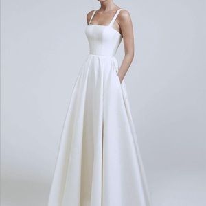 Satin Ivory Gown Wedding Dress